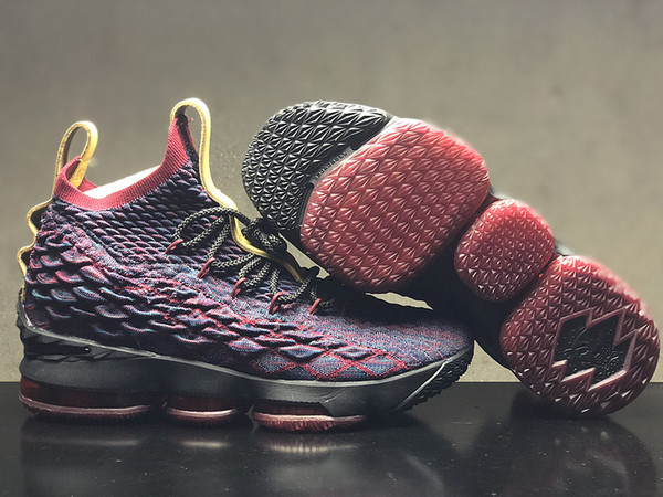 INS High Quality Newest Ashes Ghost Lebron 15 Basketball Shoes Arrival Sneakers 15s Mens Casual 15 King James sports shoes LBJ EUR 40-46