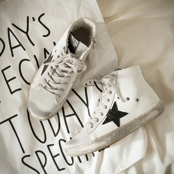 Fashion Golden old style sneakers Genuine Leather Villous Dermis Casual 270 Shoes Goose Women Luxury Superstar trainer