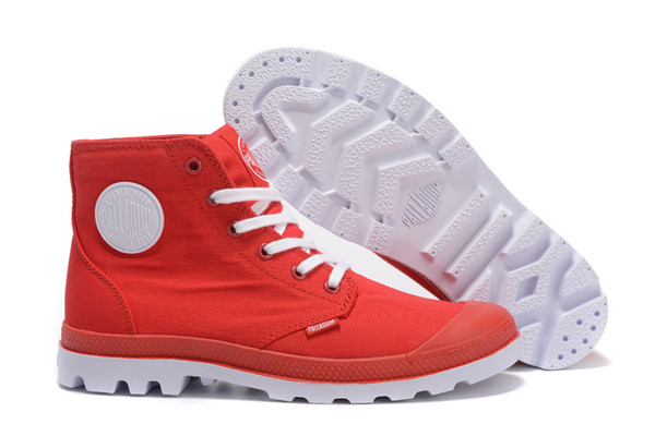 Best quality Original Mens palladium Brand boots Womens Designer Sports Red White Winter Sneaker Casual Trainers Luxury ACE boots
