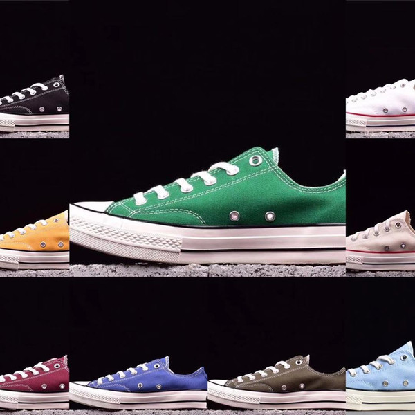 Brand New 12 Colors 1970s star All High Top Low Top Classic Canvas Shoes Skateboard Sneakers Men's Women's Designer Casual Shoes Size 35-44