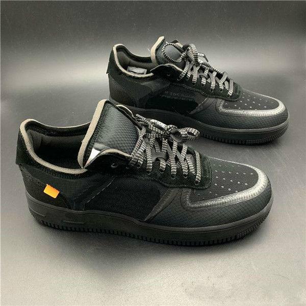 Hot Black White Green Air Force One Low Running Shoes Upper Mens Women Limited Edition Fashion Designer Casual Shoes
