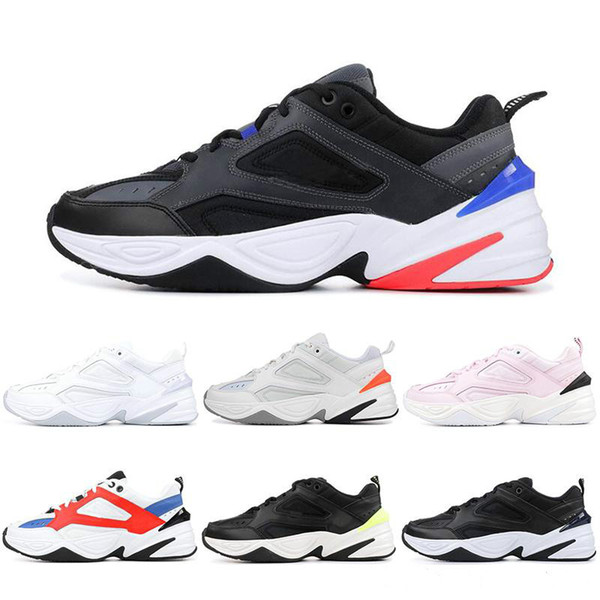 Air Monarch M2K Tekno Dad Running Shoes Black Volt John Elliott Paris Phantom Pink White Mens Women Sports Sneakers 36-45 Wholesale Dropship