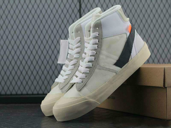 2019 HIGH quality Orange Black Blazer MID Grim Reepers running 270 shoes Stripe Cavans THE TEN PRESTRO basketball shoes With Box