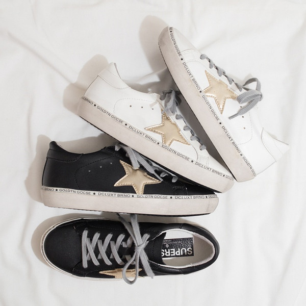 19SS Golden Brand Dirty shoes Genuine Leather dress italian Goose shoes online Luxury Superstar trainer 270 shoes Size 35-40