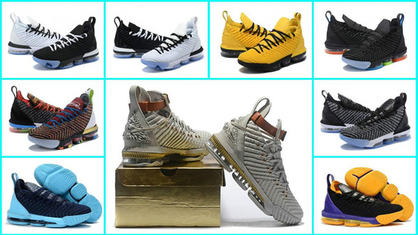 2019 lebron shoes New Arrival XV LEBRON 16 EQUALITY Black White Basketball Shoes for Men 16s EP Sports Training Sneakers Size 40-46