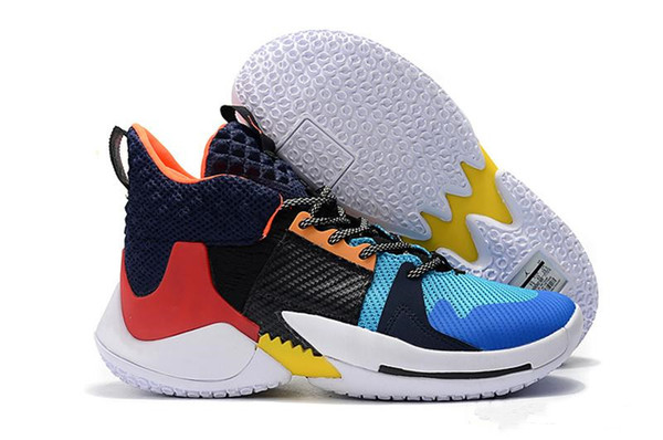 2019 new Russell Westbrook 2 Why Not Zer0.2 Thunder Men Basketball Shoes Cheap Black Super multicolor Sport Sneakers