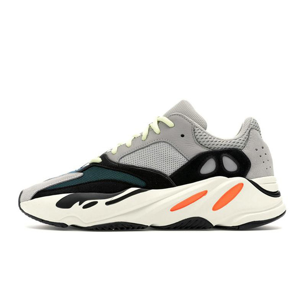 Top 2019 INERTIA 700 Kanye West Wave Runner Static 3M Reflective Mauve Solid Grey Sports Running Shoes Men Women Sports Sneaker Shoes size