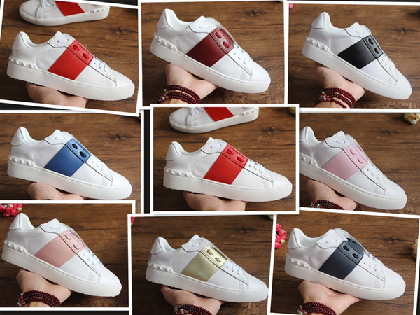 fashion shoes high quality white colorful open men's clothing women's ACE leather designer sports shoes luxury casual shoes