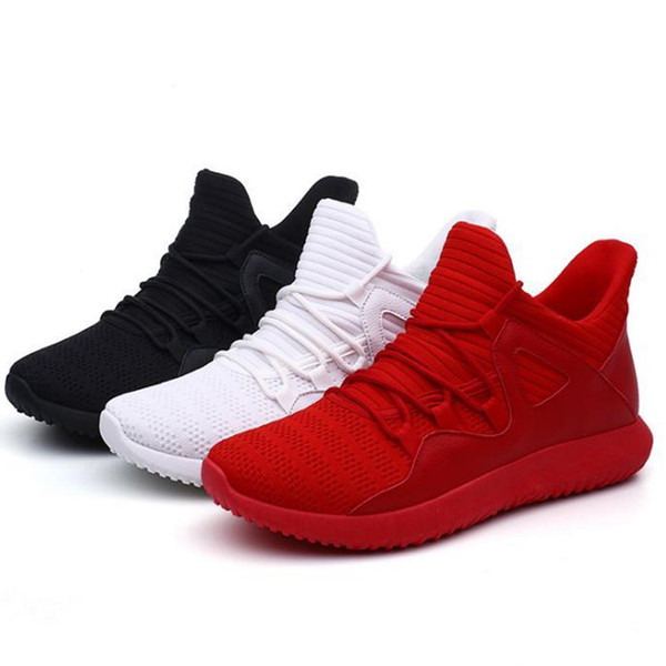 Breathable Newest Running Shose HOT Men\'s Casual Shose Travel Mens Sports Shoes Trend Korean Design Sneakers Black Red White Color