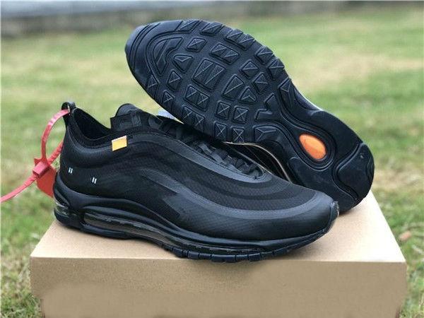 2019 New Classic Air Cushion 97 Mens sneaker Black White Red Trainer Breathable Man women athletic Sport