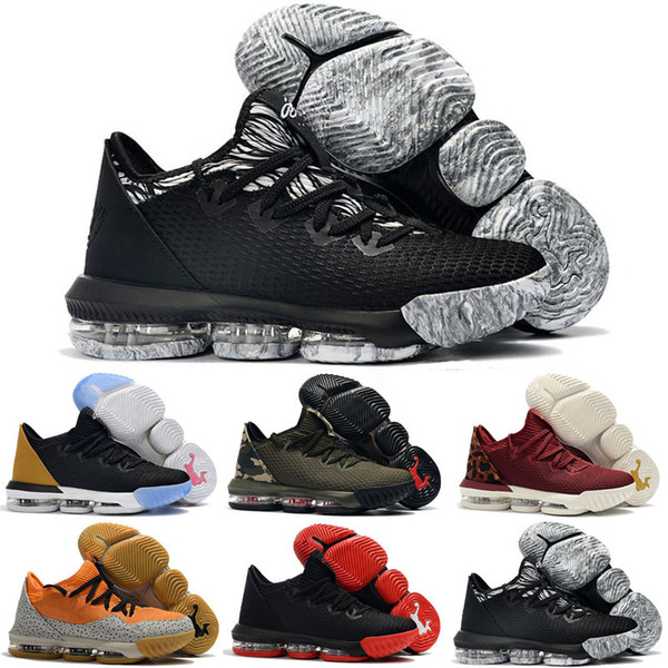 New mens Lebrons 16 XVI low basketball shoes for sale retro BHM Oreo lebron james 3 sneakers size 7-12