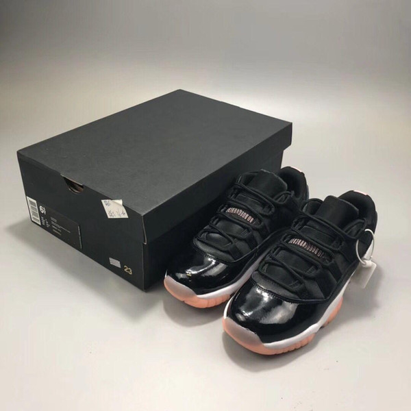2019 New Jumpman 11 XI Bleached Coral low women Outdoor shoes black trainers sports sneakers high quality