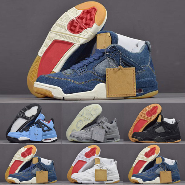 2019 Jumpman 4 Outdoor Shoes Hot Punch Cactus NRG Raptors Tattoo 4S Singles Day White Cement Mens Sports Sneakers Designer Shoes