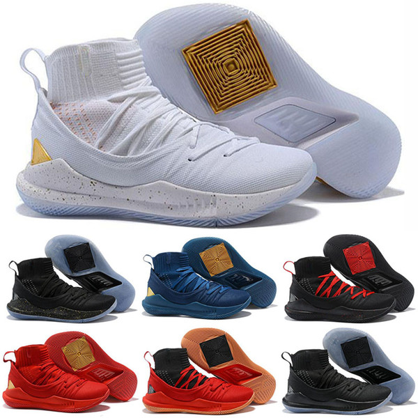 new 2019 designer shoes Stephen 5 Outdoor Shoes steph Men Gold Championship MVP Finals Sports training Sneakers Run Shoes