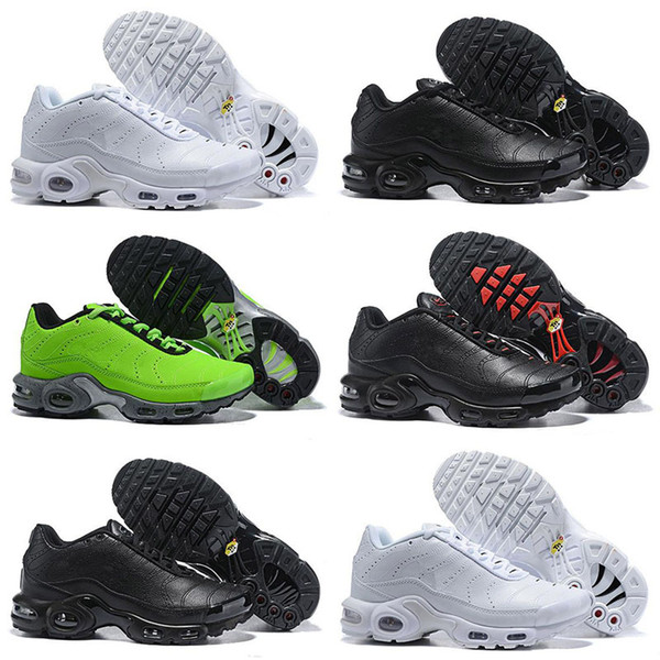 2019 New Arrive Mercurial Plus Tn Ultra SE Black White Green Outdoor Shoes Chaussures Mens Trainers Sports Sneakers Size 40-45