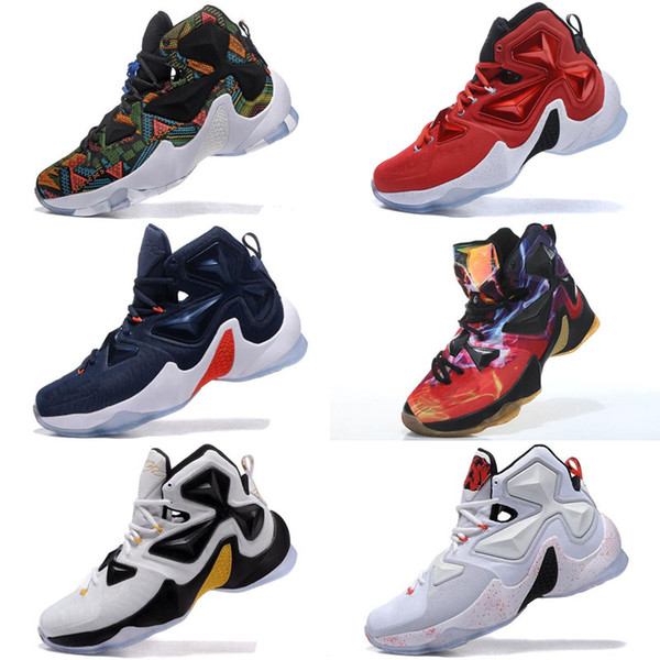 Cheap New Mens Lebron 13 XII Outdoor shoes Doernbecher DB BHM Christmas White Red Black Halloween Easter Easter sneakers for sale