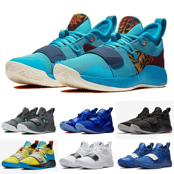 2019 Paul George 2.5 Outdoor Shoes Mens PG 2.5 Gold Championship MVP Finals Sports Shoes training Sneakers Outdoor Shoes Size 7-12