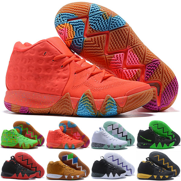 What the Kyries Irving 4 Basketball Shoes for Best quality hot sales Outdoor shoes Sports Sneakers Size 40-46