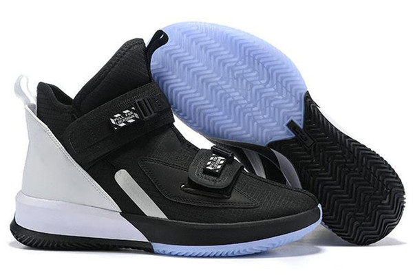 2019 New Arrive Soldier XIII 13 Mens Basketball Shoes For High Quality Black White Los Angeles Fashion Outdoors Sports Sneakers SIZE 40-46