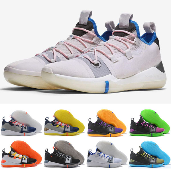 New Kobe AD Mamba Day A.D. EP Sail Multicolor Mens Outdoor Shoes React Exodus Derozan Black Silver Purple Size 7-12