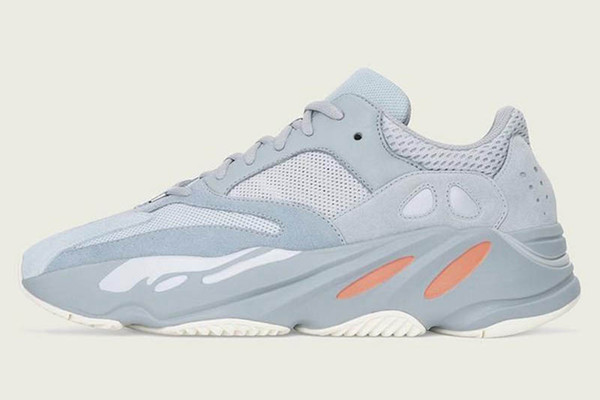Kanye West 700 Wave Runner Outdoor Shoes For Mens Womens 700s V2 Static Sports Sneakers Mauve Solid Grey Luxury Designer Shoes Size 36-46