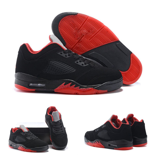 Jumpman 5 mens Outdoor shoes Premium Heiress Metallic Field PRM Triple Black sneakers shoes sport discount shoes