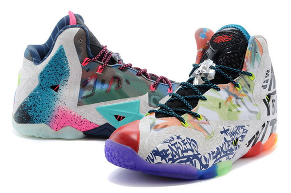 Lebron 11 XI What the Star South Coast BHM Graffiti Basketball Shoes for High quality 11s Men Athletic Sneakers Size 40-46