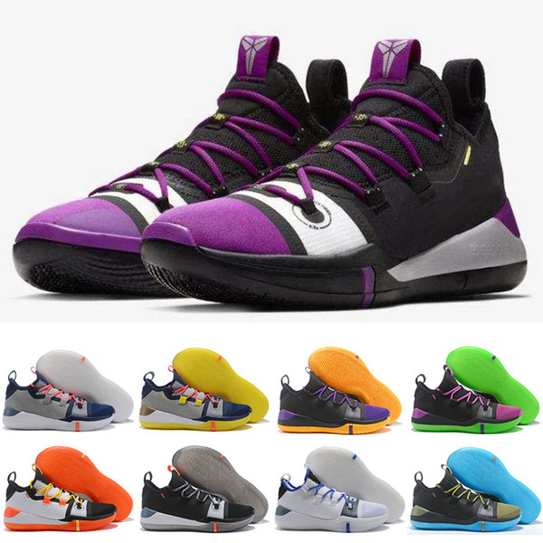 New Kobe AD EP Day Sail Wolf Grey Orange Multicolor Outdoor Shoes quality Mens Trainers Sports Sneakers Size 40-46