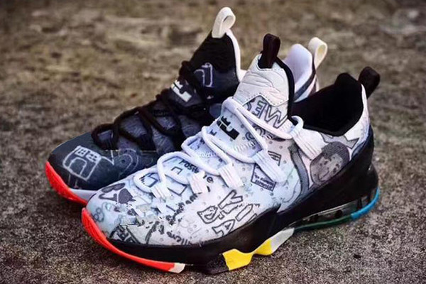 2019 New what the lebron 13 low Outdoor shoes LMTD MVP Floral Floral sneakers size us 7-12