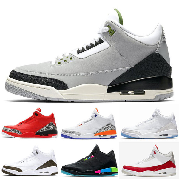 Jumpman 3 OG High Outdoor Shoe Mens Sport Blue Cyber Monday Wolf Grey Seoul Best Quality 3s Designer Sneaker Sports Shoes Trainers