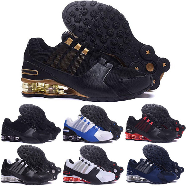White Black Red Classic Shox Avenue Zapatillas De Deporte Women Mens Casual Shoes Fashion Walking Mens Designer Sneakers Size 40-46