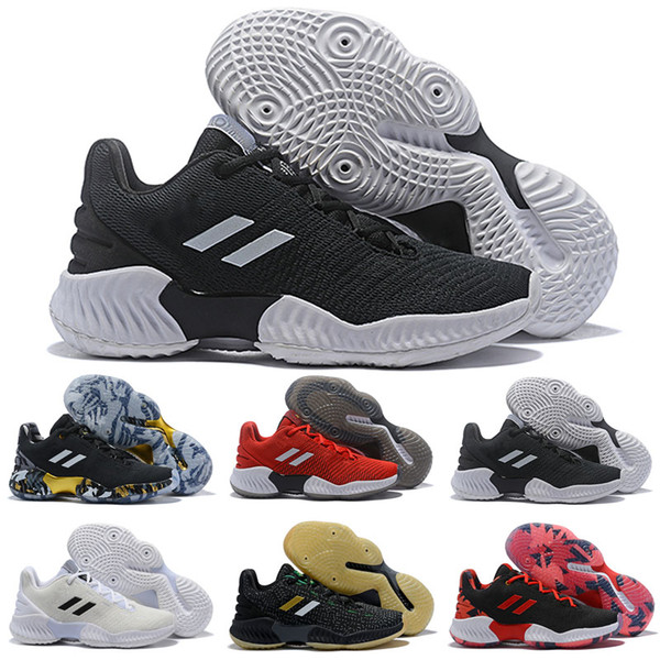New Embiid Porzingis Mitchell Pro Bounce Low Outdoor Shoes for Top quality Black Red Mens trainers Training Sneakers Size 40-46