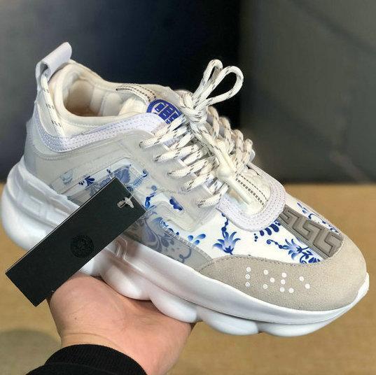 2019 New CHAIN REACTION Love Sneaker Women Men Yellow Triple Black ght Weight Chain Linked Designer Fashion Luxury Outdoor Shoes