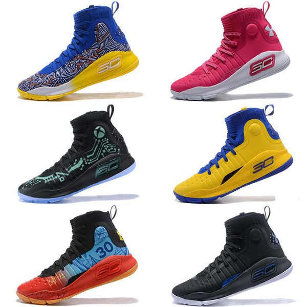 High Quality Stephen Currys 4 Basketball Shoes Steph Mens Currys 4 GoldChampionship MVP Finals Sports Training Sneakers Size 7-12