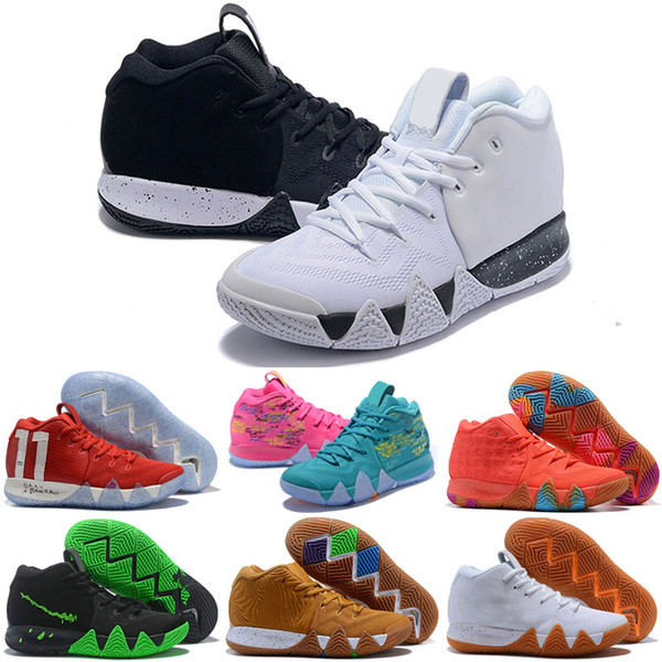 Wholesale Kyrie Men Outdoor Shoes Uncle Drew Irving 4 4s Triple Black Oreo 70s 80s 90s Mamba Mentality Red Carpet Sport Sneaker 40-46