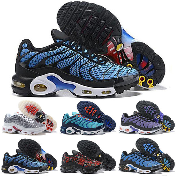 Discount Brand Sports Outdoor Shoes New Cushion TN Men Black White Red Mens Runner Sneakers Man Trainers Tennis Shoes