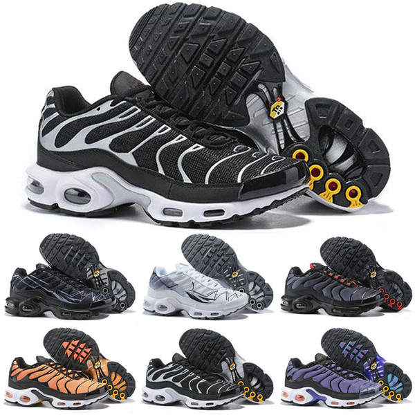 2018 New TN Outdoor Shoes for Men Women kids Black Red White TN Ultra KPU Cushion Surface sneakers Trainer Shoes size 36-46