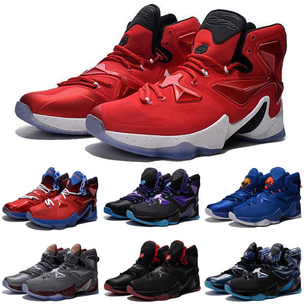 Cheap new Mens Lebron 13 XIII Outdoor shoes Blue Black Gold BHM Christmas Easter Halloween James 23 air flights sneakers tennis for sale