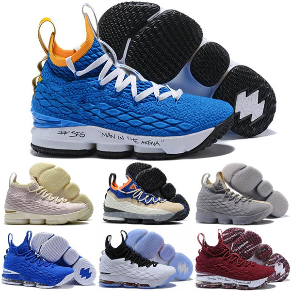 Men's Lebron XV 15 Black Gold Outdoor Shoes 15 Rose Equal Equal Ashes Ghost CHAMPAGNE Trainers Cavs Sports Sneakers 40-46