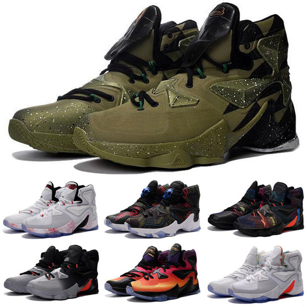 2019 New Lebron 13 Rainbow All-Star mens Outdoor shoes for sale MVP Christmas BHM Blue Easter Halloween size 40-46