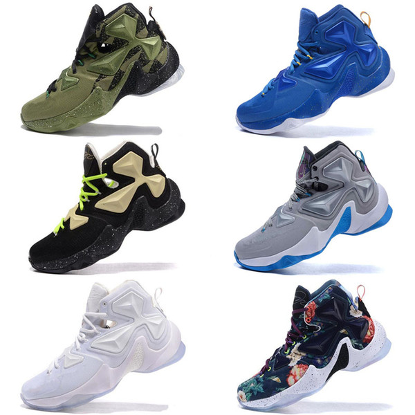 What the Lebron 13 XIII shoes mens basketball for sale lebrons colorful Christmas BHM Blue Easter Halloween Akronite DB sneakers Size 7-12