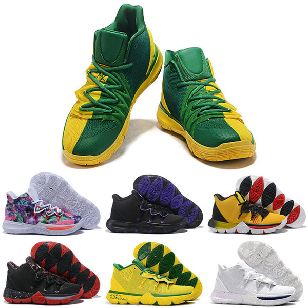 2019 New Kyrie Sports Shoes 5 Outdoor Shoes Taco PE Ikhet Husky Black Magic for Top Quality Kyrie Mens Trainers Sneakers 7-12