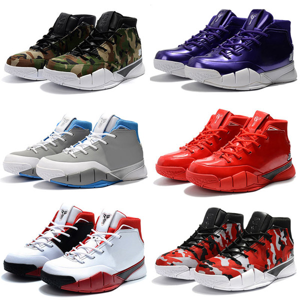 Cheap Mens Weaving Kobe 1 Protro ZK1 Sports Outdoor Shoes For Top quality Mens Kobe 1s Trainers Popular Sneakers US 40-46