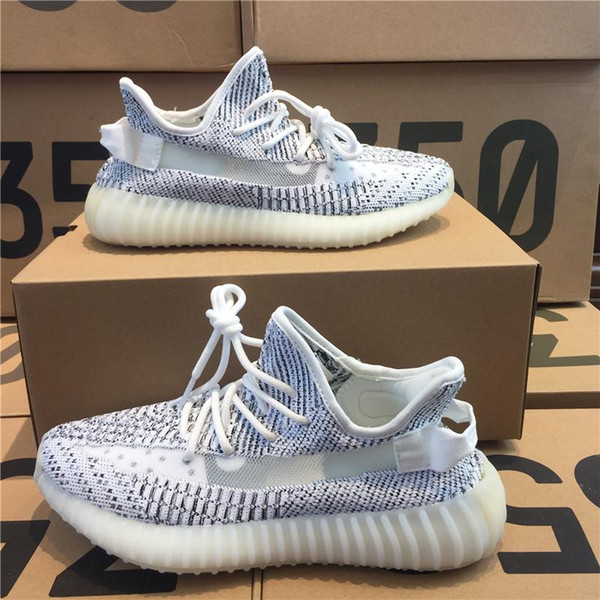 2019 Butter Kanye West 350 V2 Static Cream White Zebra New Arrival Originals Outdoor Shoes Runner Boots Sports Sneakers US 5-13