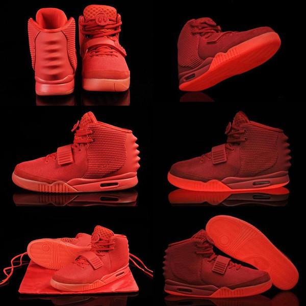 Red October 2 SP Men Basketball Shoes With Dust Bag Men's Sports Sneakers Glow The Dark Outdoor Athletic Trainers SHOES
