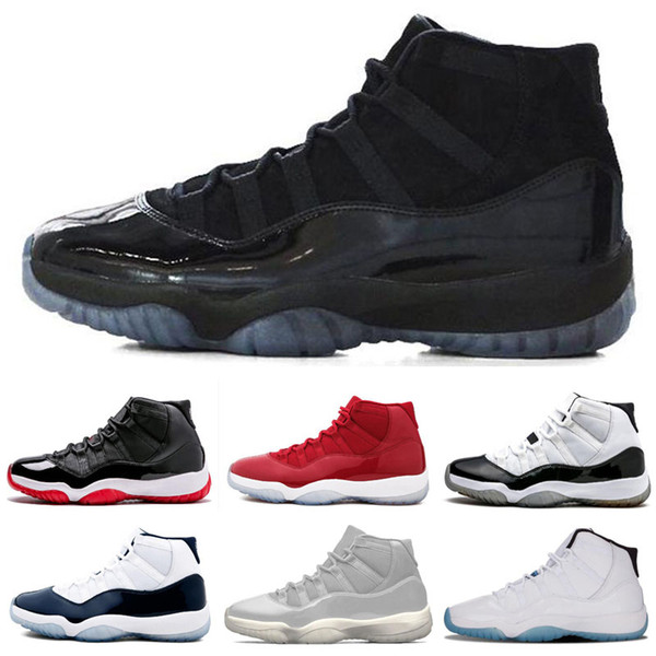 2019 Outdoor Shoes 11 11s Men Retro Womens Concord Cap and Gown Orange Trance Platinum Tint Legend Blue Gamma Blue Sport Sneakers 5.5-13