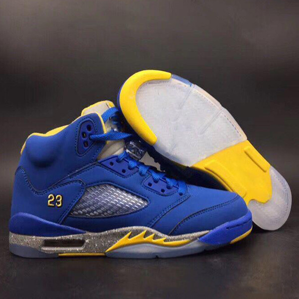 2019 new Jumpman 5 Laney Varsity 2019 new 5S mens casual Shoes blue causal shoes men size 7-13