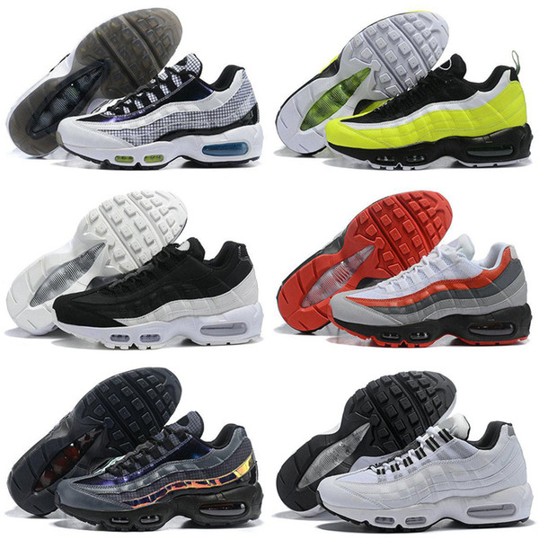 2019 New Men Outdoor shoes 95 Black Gold Red 95s Chaussures White Designer Trainer Sports Mens Sneakers Shoes