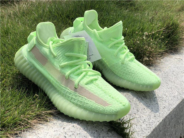 2019 Authentic 350S V2 GID Glow In The Dark EH5360 Kanye West Running Shoes For Men Women Black FU9161 Clay Static Sneakers Size 5-12