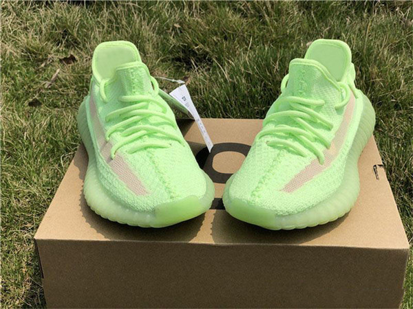 2019 Hot Authentic 350S V2 GID Glow In The Dark EH5360 Kanye West Running Shoes For Men Women Black FU9161 Clay Static Sneakers With Box
